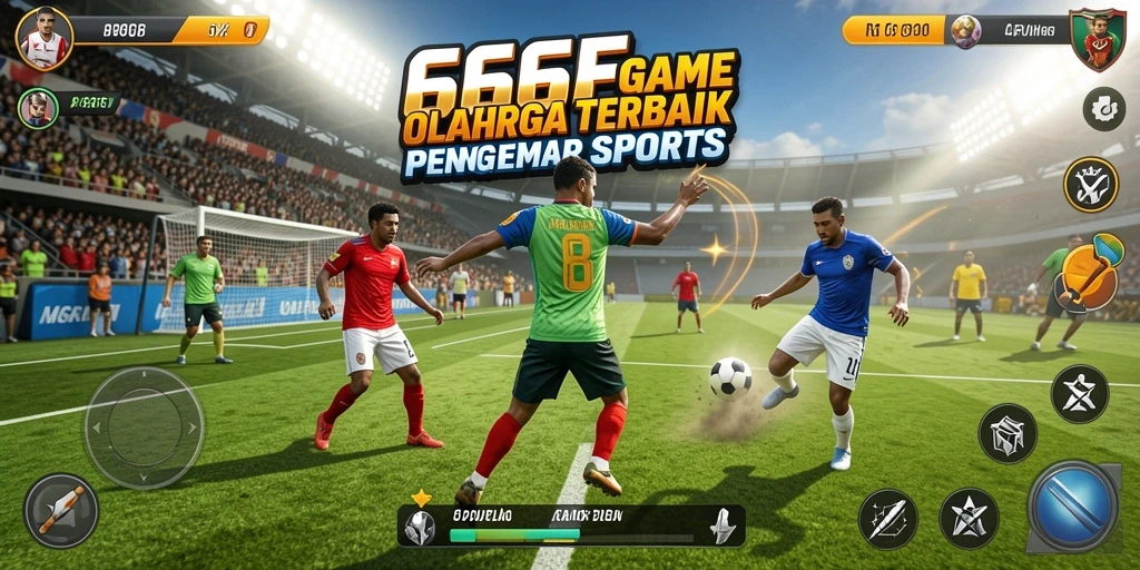 Tangkapan layar 666FF menunjukkan aksi seru dalam permainan olahraga.