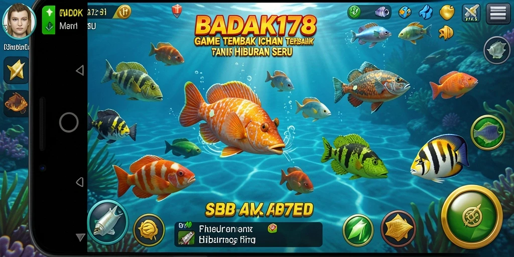 Gameplay yang seru dan penuh warna di Tembak Ikan.