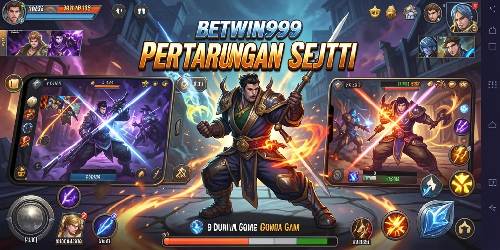 Screenshot BETWIN999 menampilkan aksi pertarungan yang intens dan grafis yang menakjubkan.