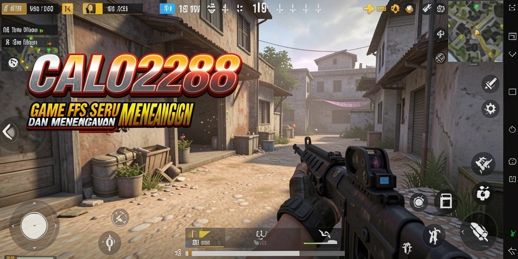 Tampilan gameplay seru dari CALO288 dalam mode FPS.
