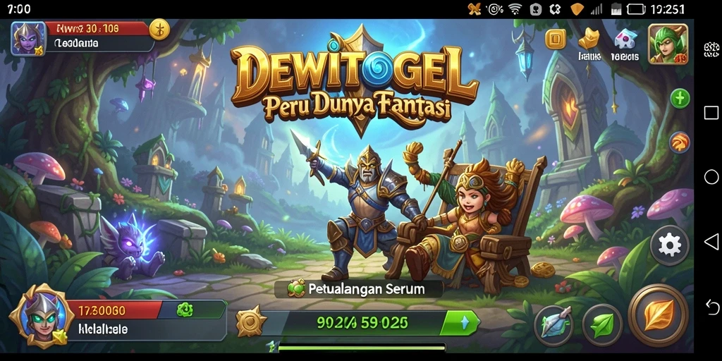 Screenshot gameplay DEWITOGEL menampilkan aksi petualangan yang mendebarkan.