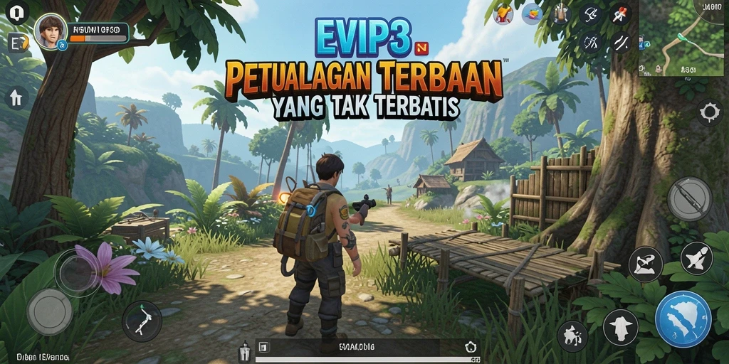 Tampilan gameplay Open World yang spektakuler di EVIP3.