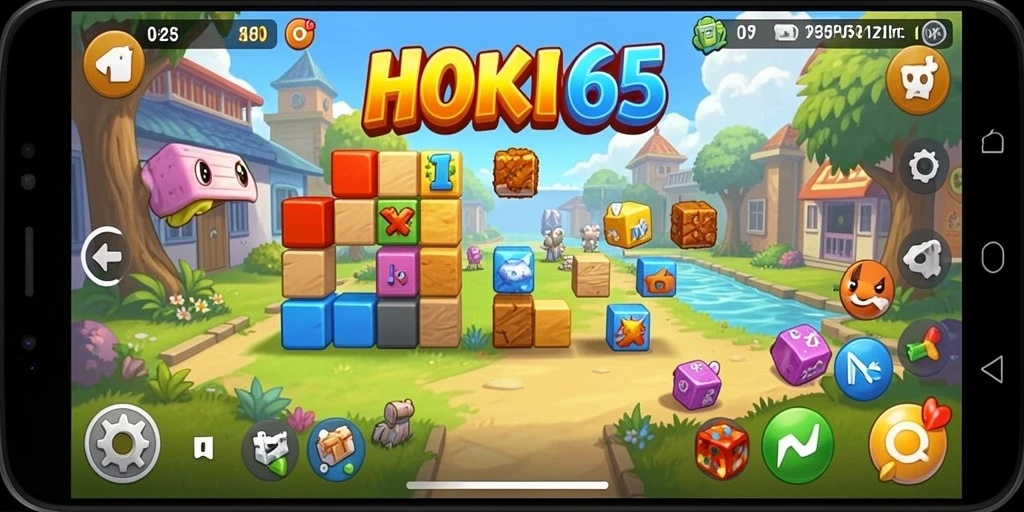 Screenshot Gameplay HOKI65 menampilkan visual menantang dari permainan Puzzle.