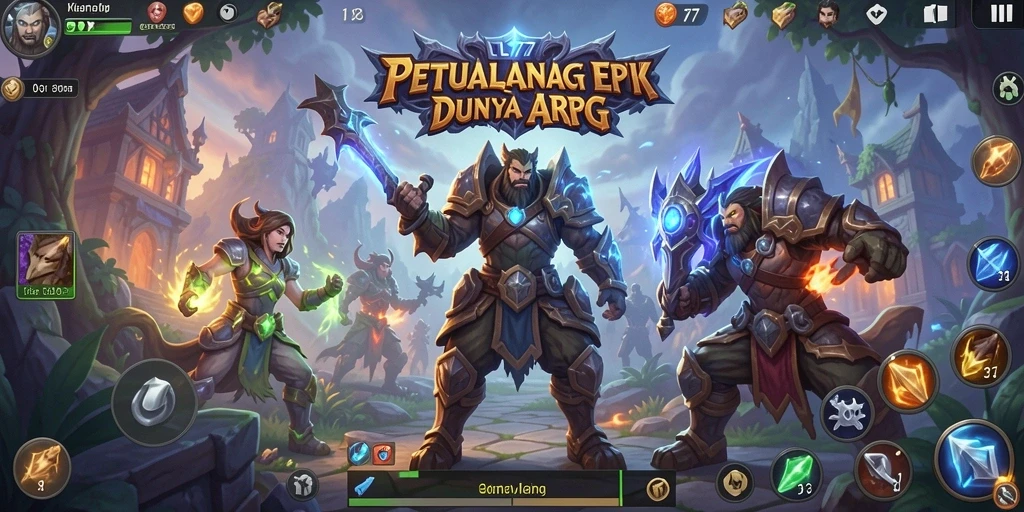 Screenshot gameplay menampilkan pertarungan epik di dunia L777.