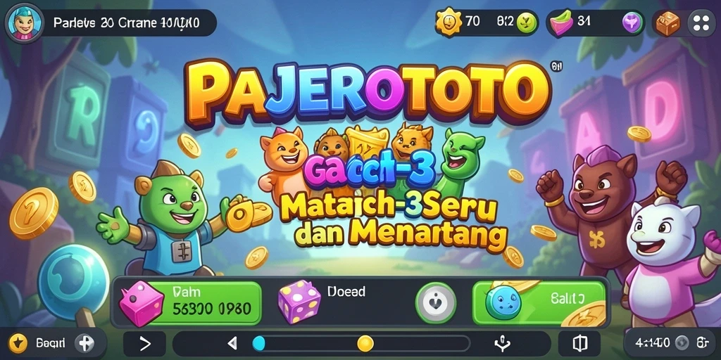 Tampilan gameplay PAJEROTOTO dengan berbagai item yang siap dicocokkan.