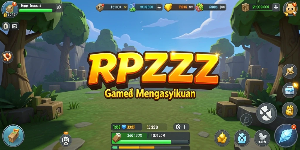 Screenshot RPZZZ menampilkan gameplay santai dan menarik.