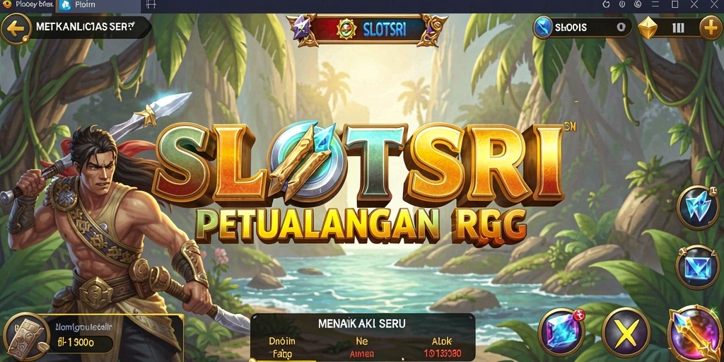 Tampilan gameplay SLOTSRI yang menyoroti pertarungan dan eksplorasi karakter.