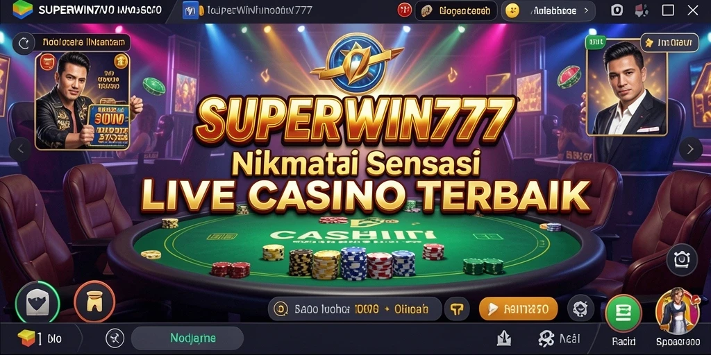 Gameplay Live Casino yang menarik di SUPERWIN777 dengan dealer profesional.