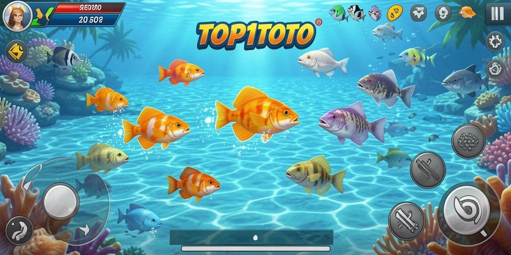 Tampilan seru gameplay Tembak Ikan di TOP1TOTO.