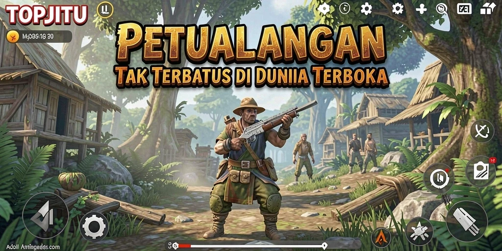 Tangkapan layar gameplay Open World di TOPJITU yang mengasyikkan.